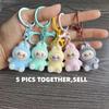 New Bag Decoration Key Rings Key Chains Plush Labubu Keychain Pendant, Plush Cloth Figurine Bag Decoration Key Rings Key Chains