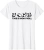 This Is How I Roll Funny And Cute Pandas Lovers Gift Ladies' Crewneck T-Shirt
