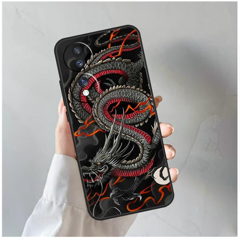Chinese Dragon Case For Honor X9a X8a X6a X7a X6 X7 X8 X9 X9b X8b Honor 70 50 90 Lite Magic 5 6 Pro Cover