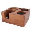 58mm Wooden Coffee Tamper Station Adjustable Multifunctional Coffee Portafilter Tamper Holder Stand