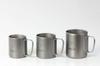 Captain Stag Outdoor Double Folding Hollow Made in Cup/Mug/Tumbler, Mug, 220ml, Handle, Construction, Lightweight, Titanium, Japan, Tsubame-Sanjo,
