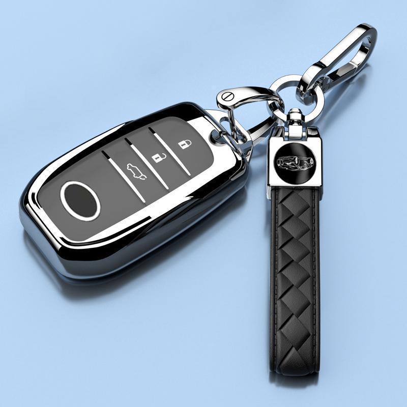 Роскошный подвес-чехол для ключа для Toyota Highlander 2025 – Унисекс, Полностью закрывающаяся пряжка с гибридной цепочкой 380T