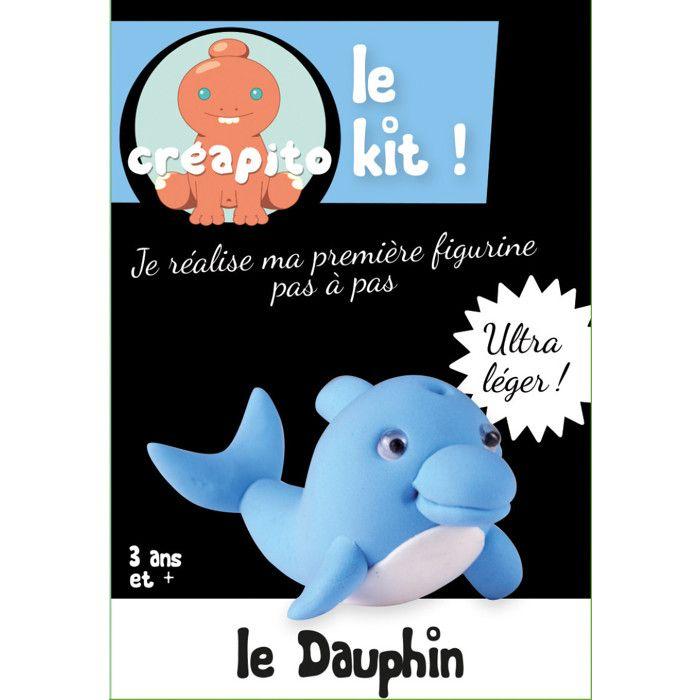 MégaCréa DIY - Kit Pâte à modeler enfant Creapito Le dauphin