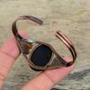 Браслет-манжета из драгоценного камня Раковина Абалона Гальванопластический Медный Браслет-манжета Регулируемый Браслет-манжета Ручной работы Медные украшения Подарки на годовщину