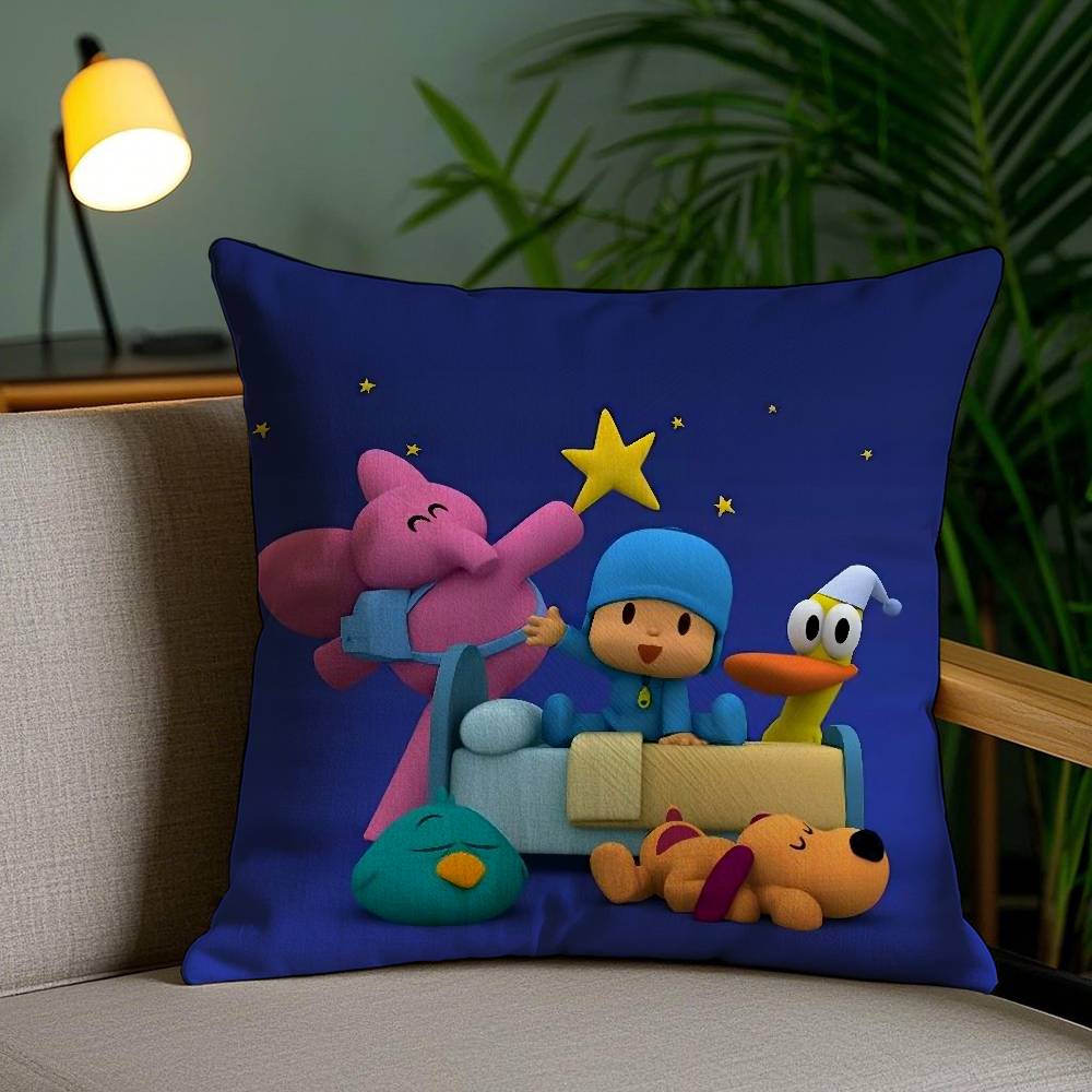 Мультяшная Милая Наволочка P-Pocoyo Диван Короткий Плюш Двусторонняя HD Печать Комната Домашний Офис Подарок Чехол для Подушки