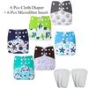 Baby 12 Pcs Waterproof Reusable Cloth Diaper Set For 3-36 Months And 3-15 Kgs Baby Diaper Liners