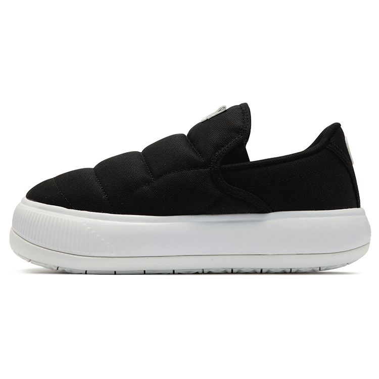Puma Suede Mayu Slip-On Canvas Black White Women Sneakers 385595-01
