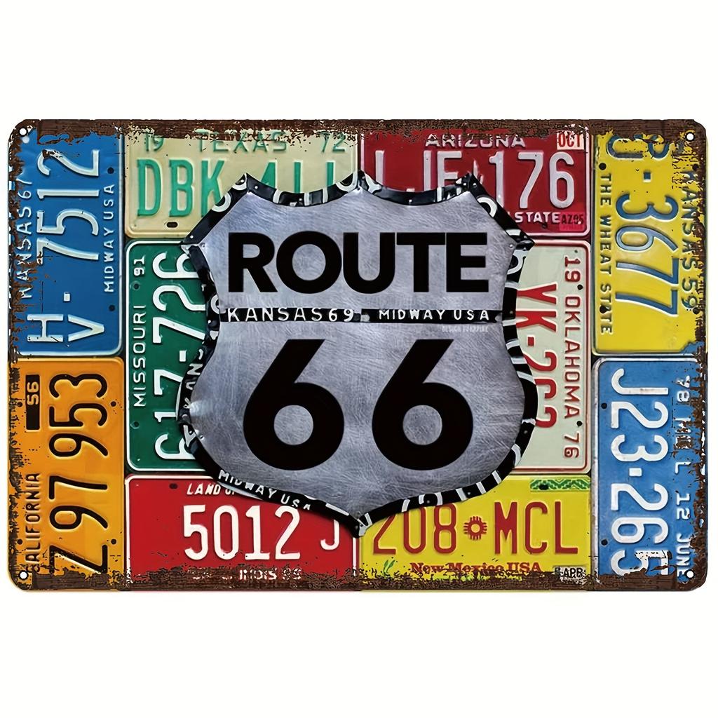 Vintage 3D Old Car Train Posters Metal Tin Sign Plaque Decorative Plates for Garage Club Man Cave Bar Home Hotel Cafe Wall Decor