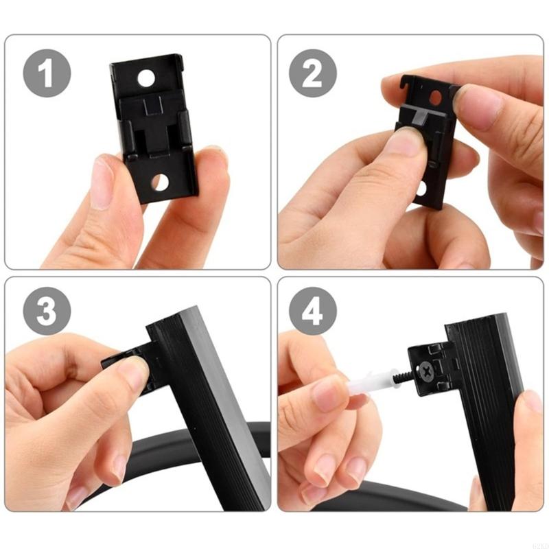 62KD 5-метровые комплекты потолочных карнизов с крючками для дома и коммерческого использования