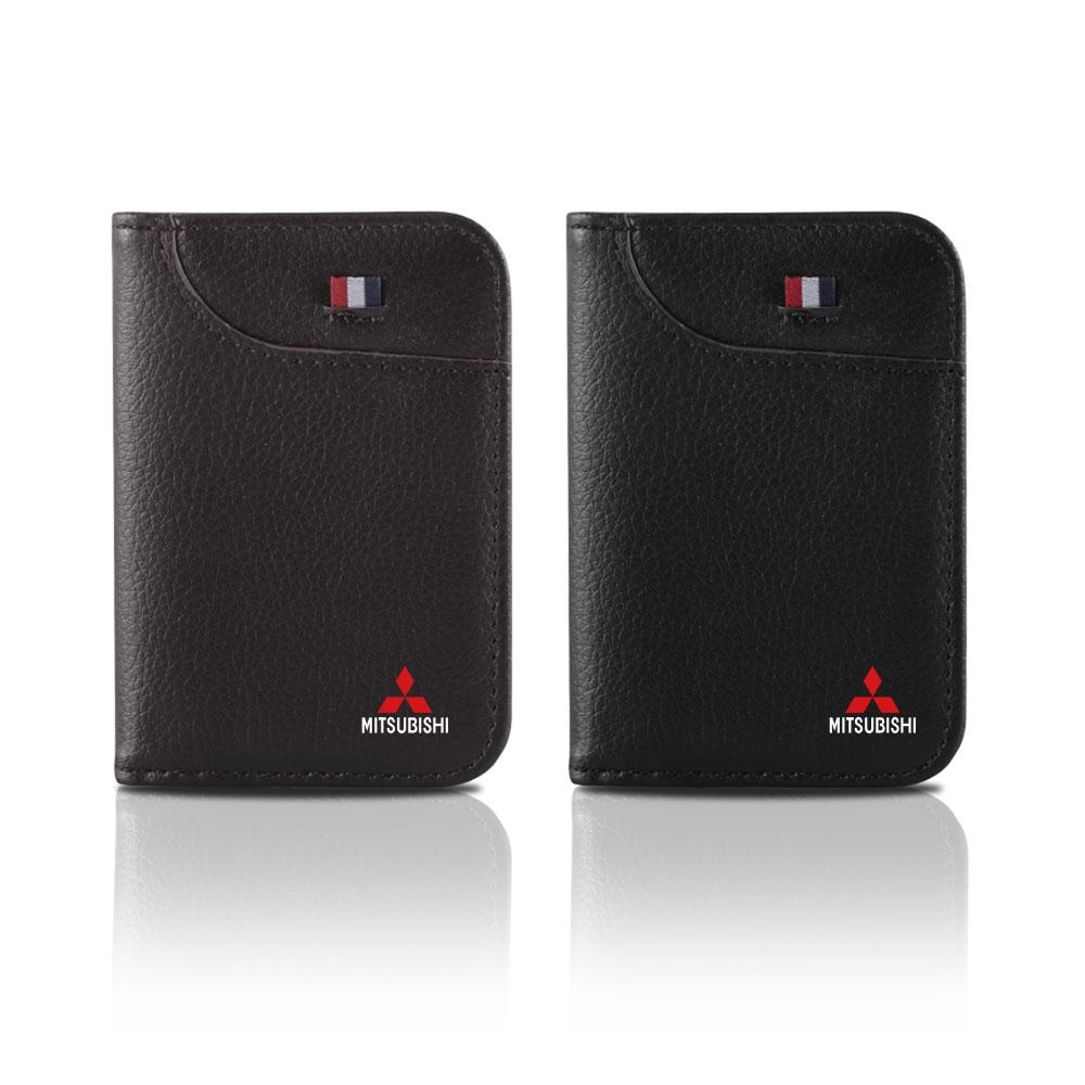 cxpzhg1 Car Driving Document Bag ID Passport Card Wallet Card Pouch PU Leather for Mitsubishi Asx Lancer 10 Outlander 3 l200 Xpander