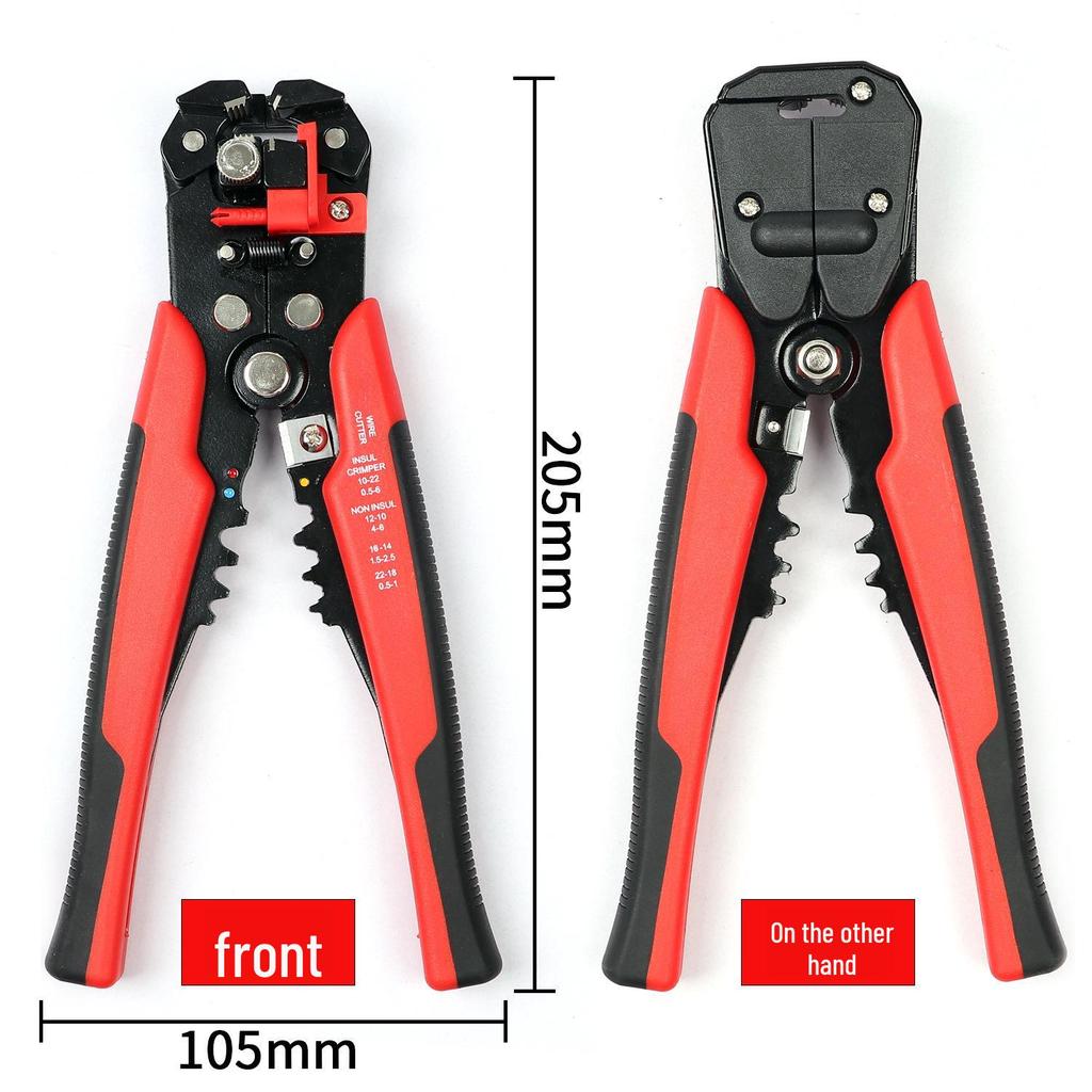 8" 5-в-1 Многофункциональный ручной инструмент для зачистки проводов, резки, обжима и снятия изоляции.