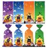 50pcs OPP Sugar Cookies Bag Kids Favors Gift Wrapping Bag New Halloween Candy Bag  Halloween
