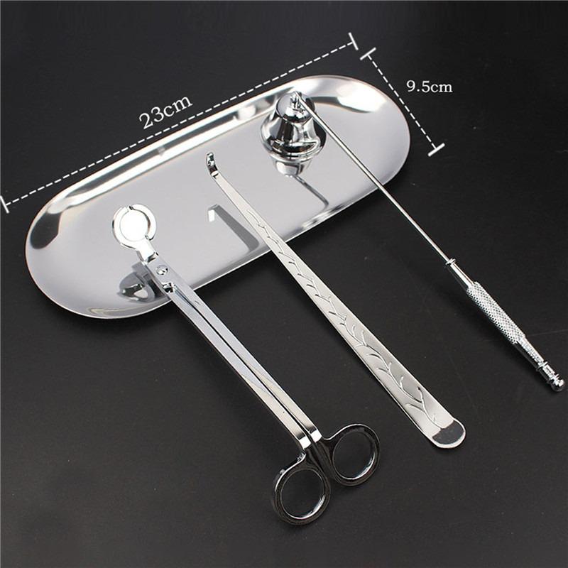 Candle Extinguishing Tool Black Metal Candle Extinguisher Candle Wick Trimming Scissors/hook/candle Tray/candle Nursing Tool