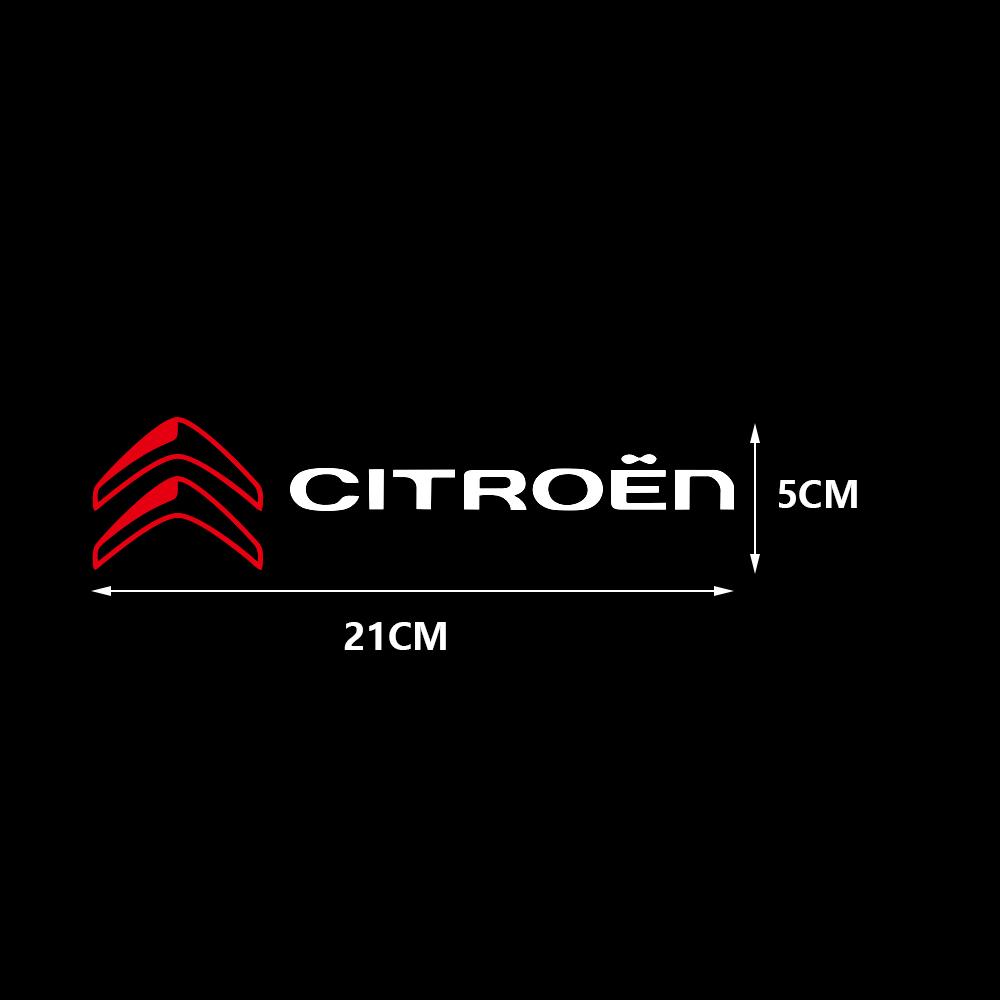 2PC Car Vinyl Sticker Body Trunk Decoration Sticker Decal Accessories For Citroen C1 C2 C3 Grand C4 Picasso C4L VTS C-ELYSEE DS alg123