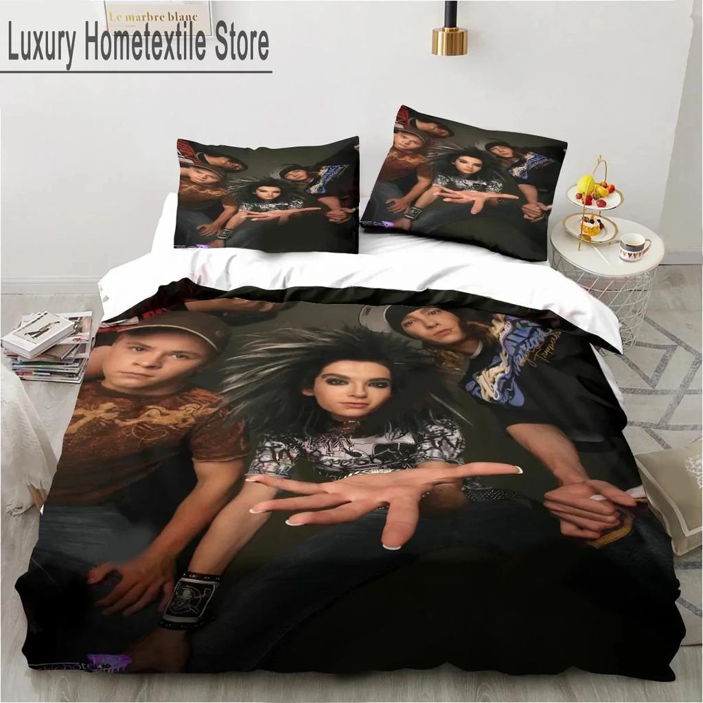 3D-принт Tokio Hotel Комплект постельного белья для мальчиков и девочек Twin Queen King Size Пододеяльник Наволочка Кровать для мальчиков Взрослый Домашний текстиль