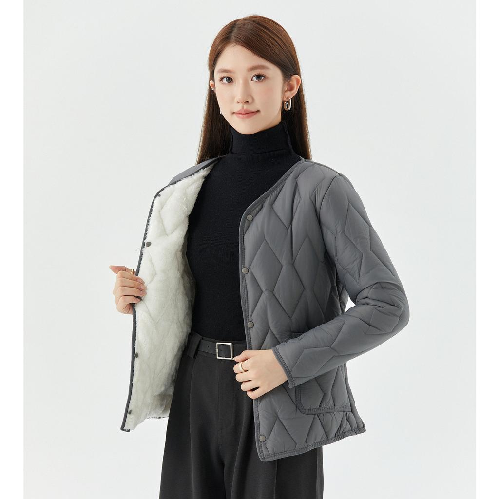 Женская утолщенная теплая хлопковая подкладка с длинным рукавом Женская домашняя одежда с подкладкой Один рукав с волосами Модная теплота и комфорт 8209