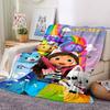 Custom Name Gabby's Dollhouse Theme Printed Blanket - Perfect for Couch, Bed, Travel & Outdoor Use | Machine Washable, Cozy & Durable.