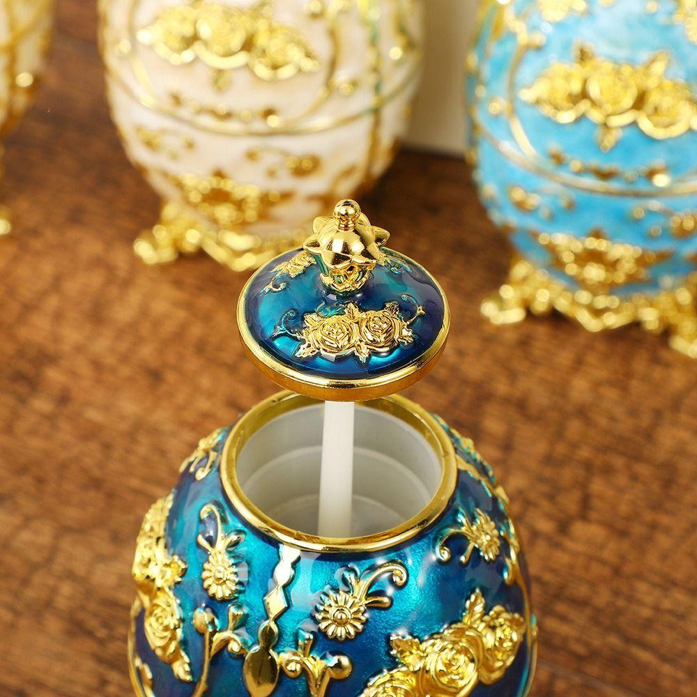 Sturdy European Style Toothpick Box Light Luxury Automatic Toothpick Dispenser Living Room