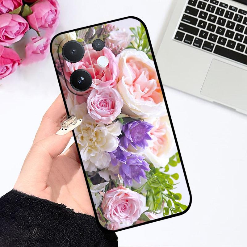 Для VIVO T4 Pro T4Pro 5G Чехол V2510 Модный Милый Мультяшный Мягкий Силикон ТПУ Задняя Крышка Чехол Для VIVO V60 V 60 VIVOV60 Чехлы для Телефона
