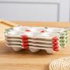 6 Slot Kitchen Seasoning Dish Stackable Egg Storage Tray Egg Storage Box  Refrigerator