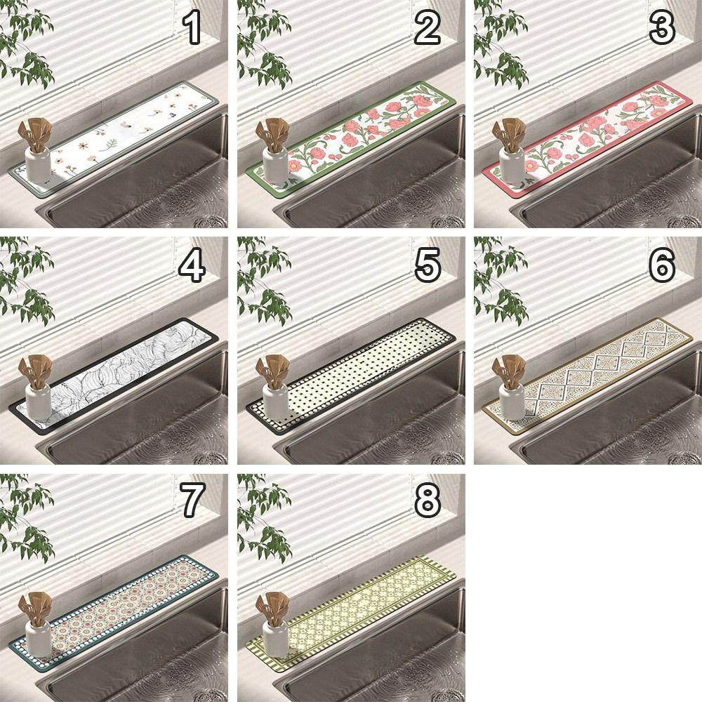 Креативный впитывающий коврик для сушки под кран, портативный коврик от брызг для раковины, нескользящий, протектор столешницы в ванной, коврик, кухня, обеденный стол