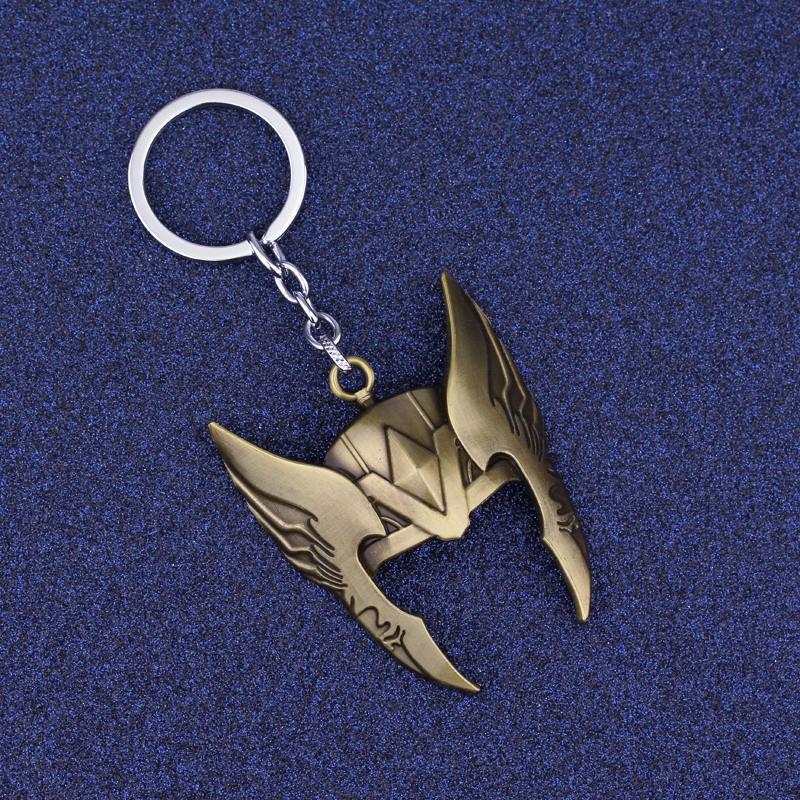 Премиальная маска Тора из Мстителей, сплав, брелоки для ключей, брелок, кольцо для ключей, подарки, коллекционный для фанатов