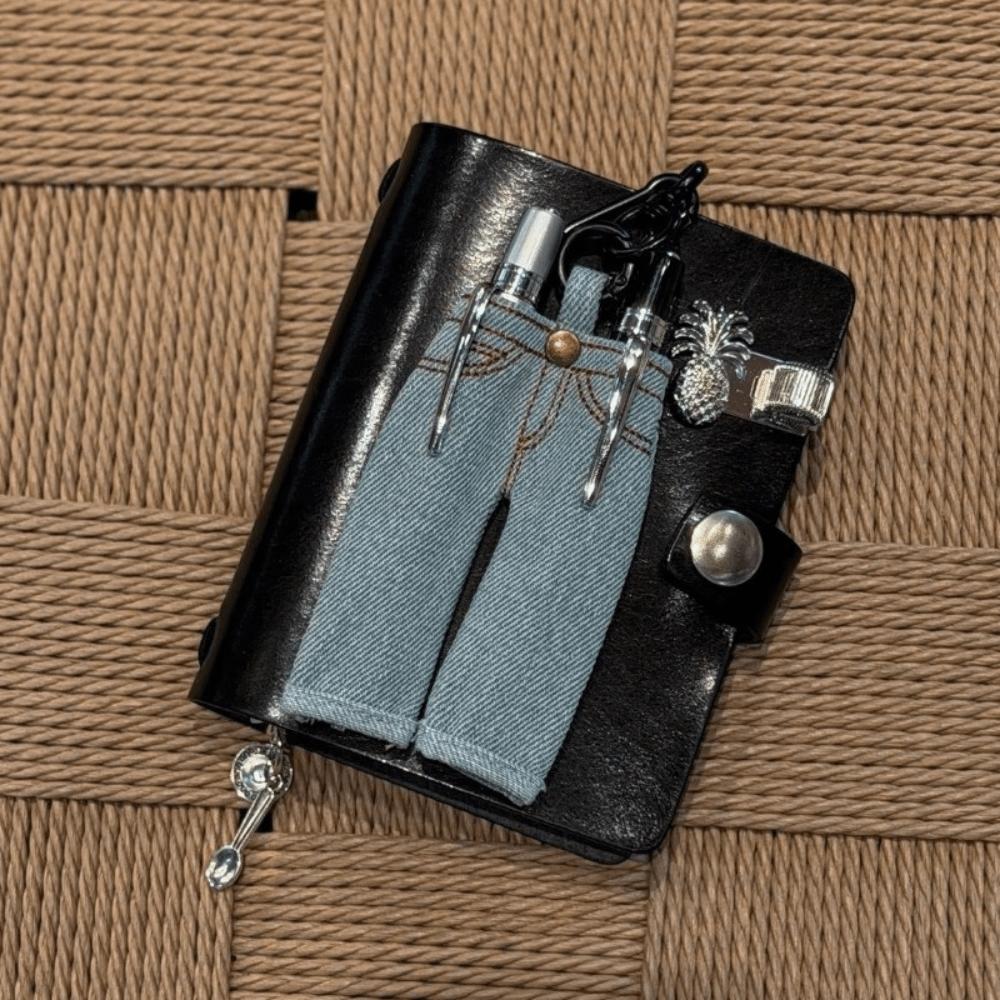 Denim Denim Pen Holder Jean Pants Planner Clip Retro Pencil Holder Charm Journaling Supplies