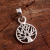 Silver Charm Jewelry Tree of Life Pendant Earring 925 Sterling Silver Fine Jewelry