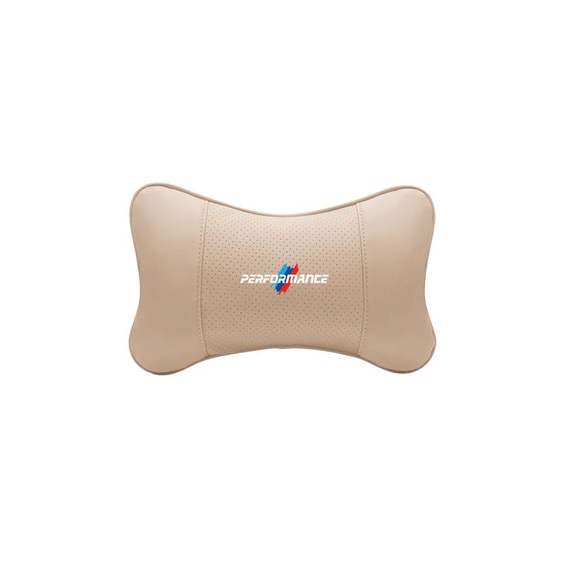 M logo Car Valve Cap Auto Seat Headrest Leather Neck Pillow Head Support For BMW X1 X2 X3 X5 X4 X6 X7 iX3 F20 F10 F07 E70 E46 FY6