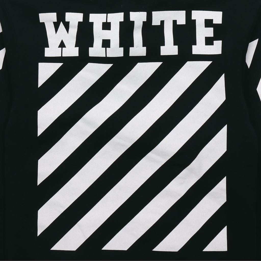 Off-White Растворяющаяся масляная живопись, религиозная полосатая толстовка с капюшоном, мужская толстовка с капюшоном, черная OMBB001F150030031088