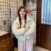 Cotton clothes, short jackets for women's winter years, new college style, thickened long sleeves.
