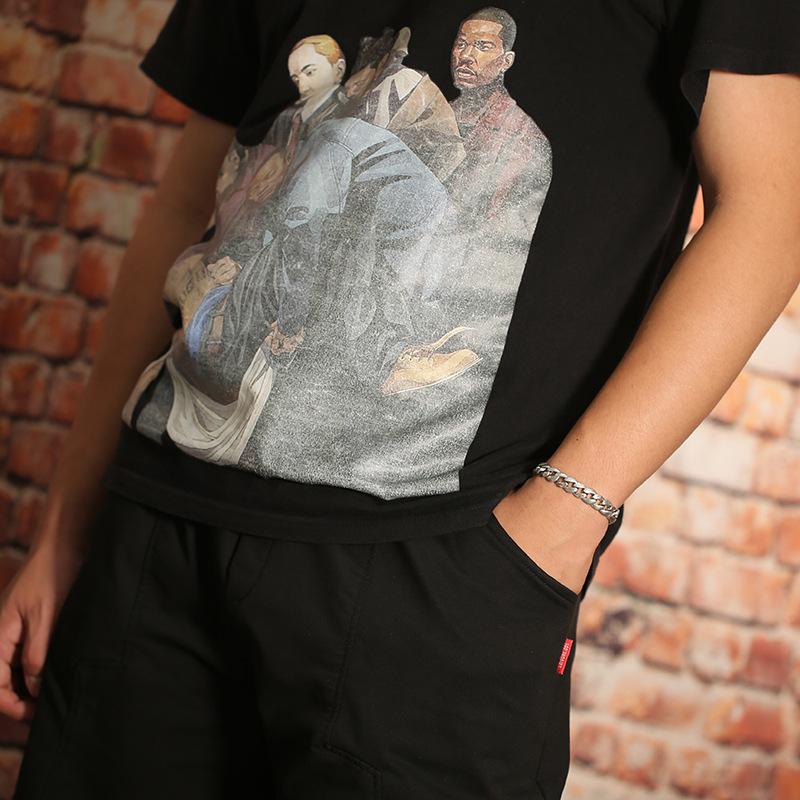 Korean Punk Bracelet, Domineering Men's Style, Cuban Chain, Silver Chain, Simple and Fashionable Couple's Style