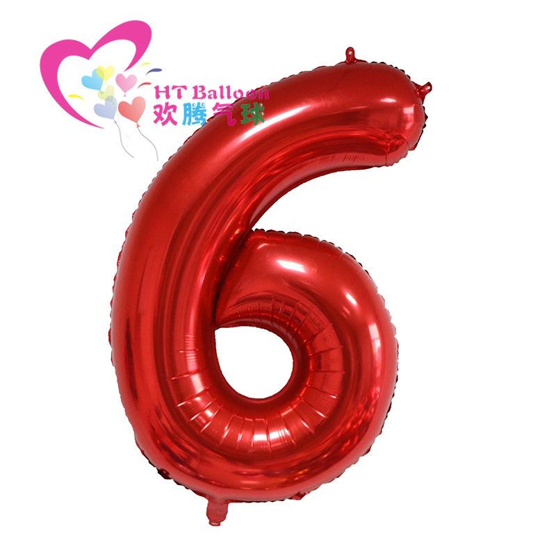 40 Inch Red Large Numbers Balloon 0-9 Birthday Party Decorations Helium Foil Mylar Big Number