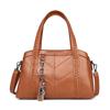 Women's Bag Middle-aged Mother Bag Simple Retro Women's Bag Handbag Soft Leather Large Capacity Crossbody Bag