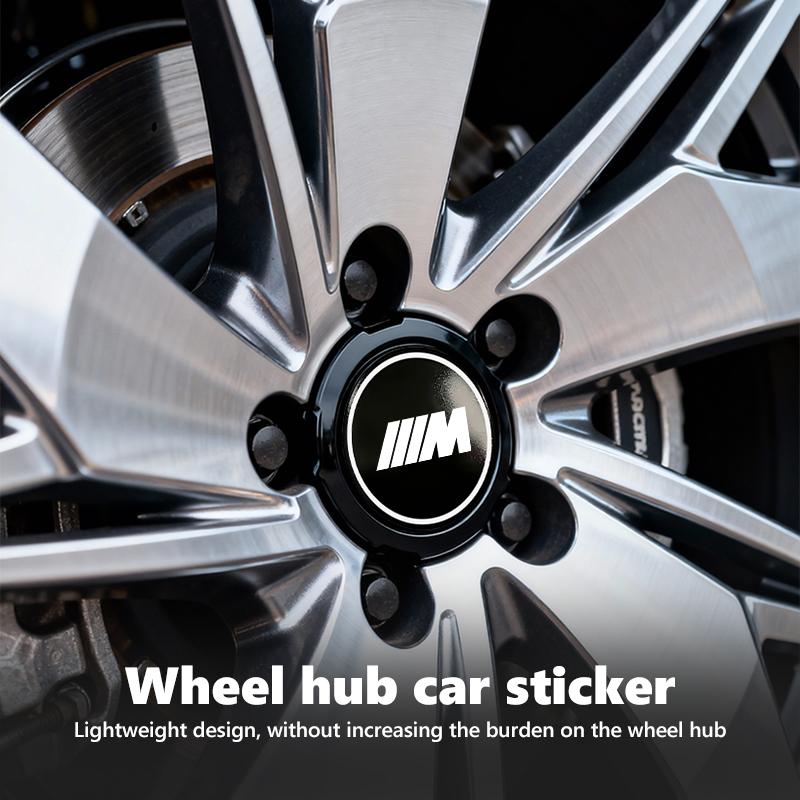 4pcs 56mm Car Aluminum Logo Wheel Center Hub Cap Badge S33 Sticker For BMW M Performance Alpina M3 M5 M6 X1 X3 X4 X5 G20