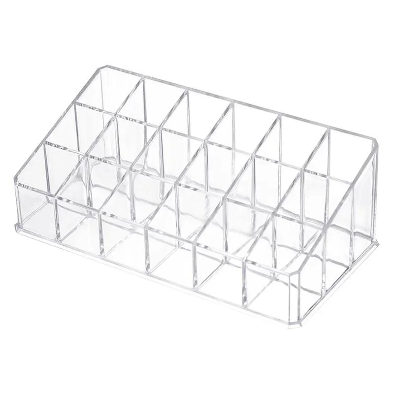 36 сетчатый прозрачный ящик для хранения помады, полка для демонстрации карандашей для бровей и лаков для ногтей, настольный ящик для хранения косметики, полка для помады