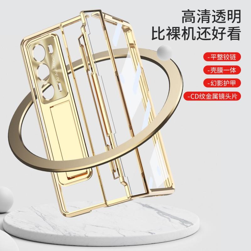 Full Coverage Foldable Phone Case Honor Magic V2 With Hinge Protection Pen Slot Stand Magnetic PC Shell Cover