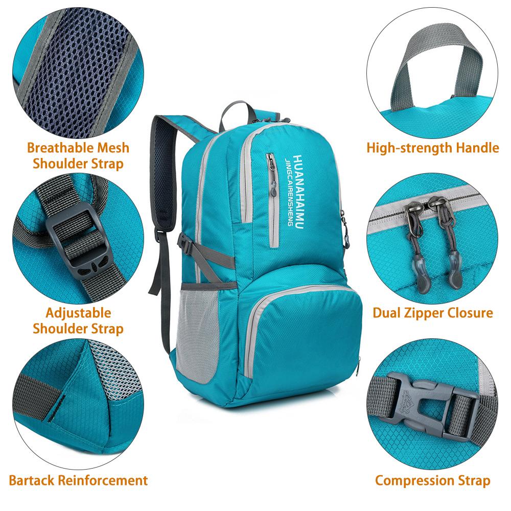 Lightweight Foldable Backpack Waterproof Packable Travel Hiking Backpack Daypack for Men and Women