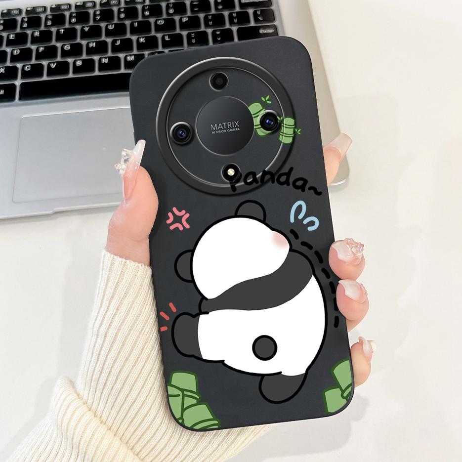 Чехол для Honor X9b Magic6 Lite ALI-NX3 Милая мультяшная обложка с пандой Ударопрочный чехол для телефона для Honor Magic 6 Lite HonorX9b Мягкий чехол