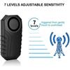 Alarme de vlo sans fil scurit anti-vol 113 dB tanche pour vlo moto voiture scooter couleurs multiples Largeight