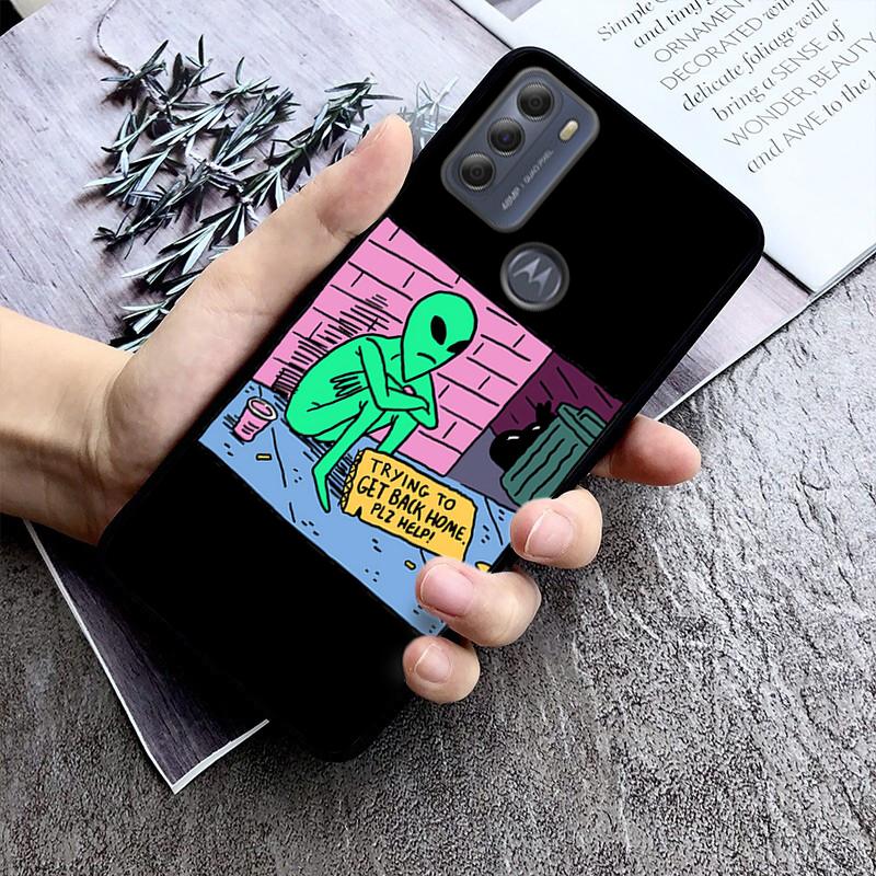 Чехол для телефона с НЛО для Motorola Moto E7 Plus E32 E20 E40 Edge 20 Lite G22 G52 G20 G30 G100 G60 G50 G10 G Pure G Stylus