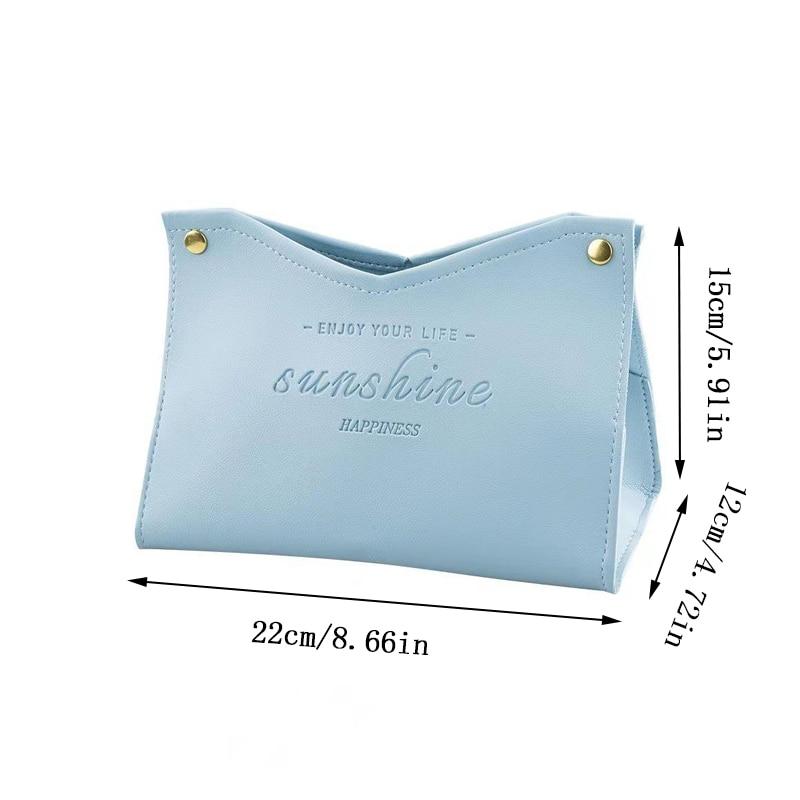 Коробка для салфеток для гостиной, столовой, экологически чистая кожа, многоцелевая однотонная креативная коробка для хранения салфеток