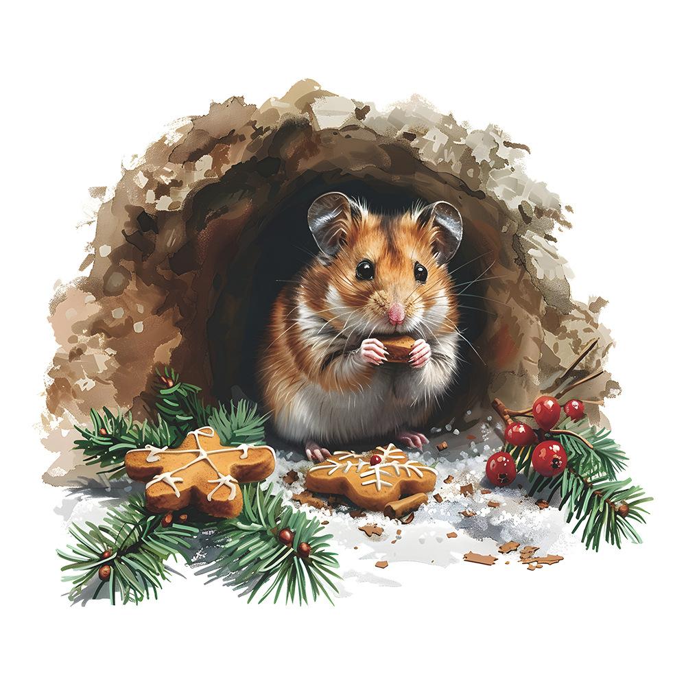 Печенье Сломанная Белка Рождество Спальня Гостиная Кабинет Фон Ландшафтный Дизайн Наклейки На Стены