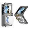 Подходит для чехла для мобильного телефона Samsung Flip5, чехол с полной защитой экрана, подушкой безопасности, беспроводной зарядкой, защитным кольцом для шарнира Flip5