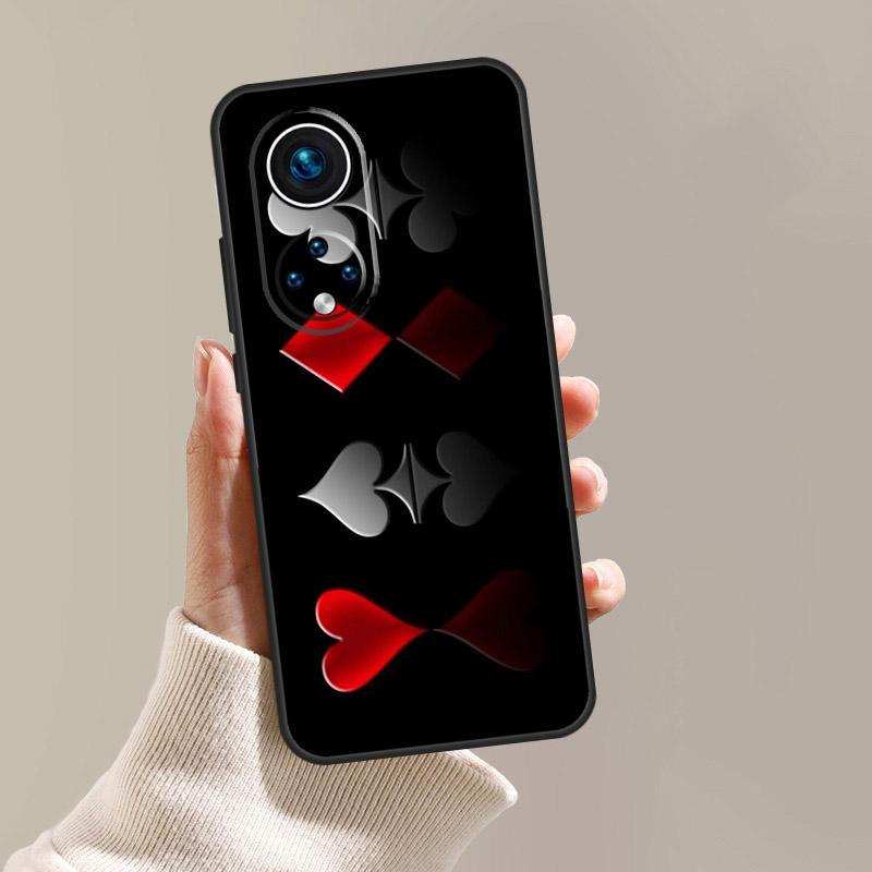 Пики Покер Игральные Карты Туз Чехол Для Honor Magic 8 6 5 7 Pro X9d X9c X9b X9a X8c X8b Win RT 50 70 90 200 400 Lite Обложка