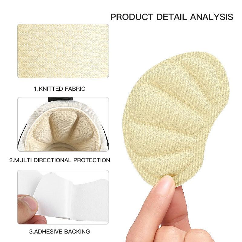1Pair Insoles Patch Heel Pads for Sport Shoes Adjustable Size Antiwear Feet Pad Cushion Insert Insole Heel Protector Back Sticker
