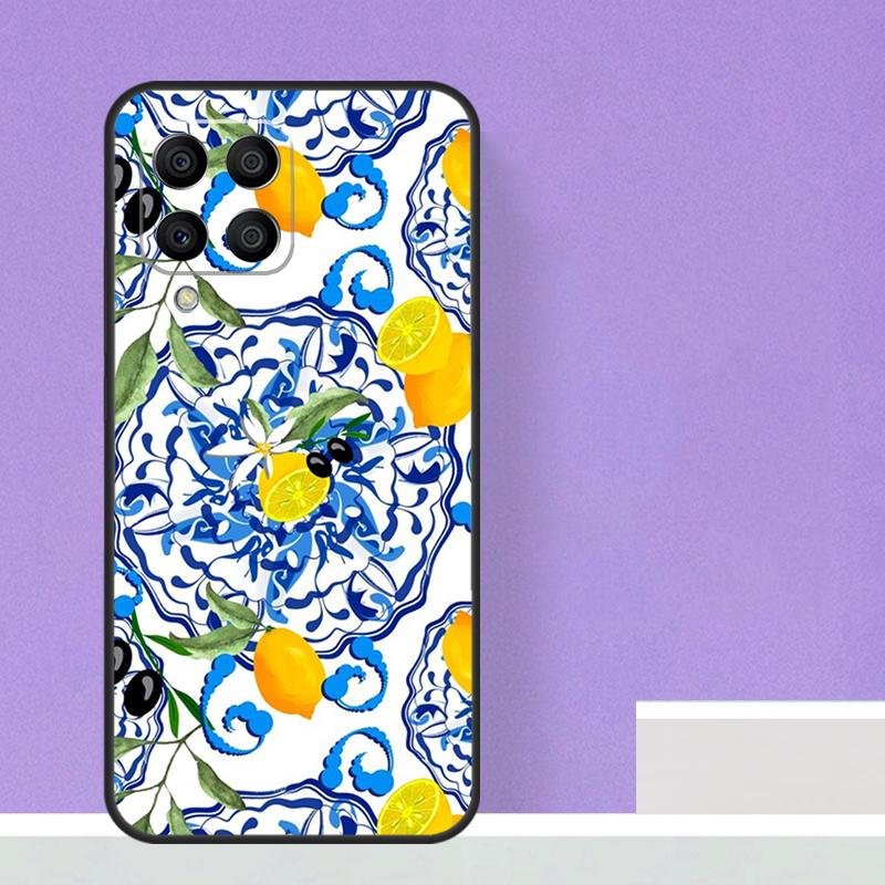 Mediterranean Lemon For Samsung Galaxy M21 M51 M12 M32 M52 M13 M23 M33 M53 M34 M54 M30s M31s M15 M55 M20 Case