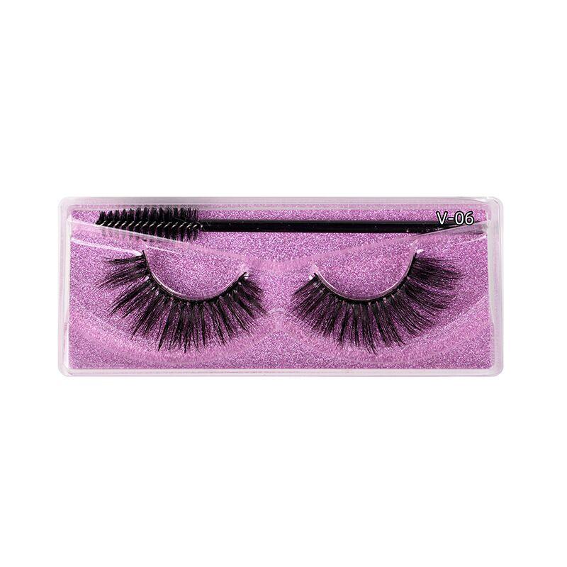 1 Pair Magnetic Eyelashes - Reusable Magnetic Lashes Professional Faux False Eyelashes
