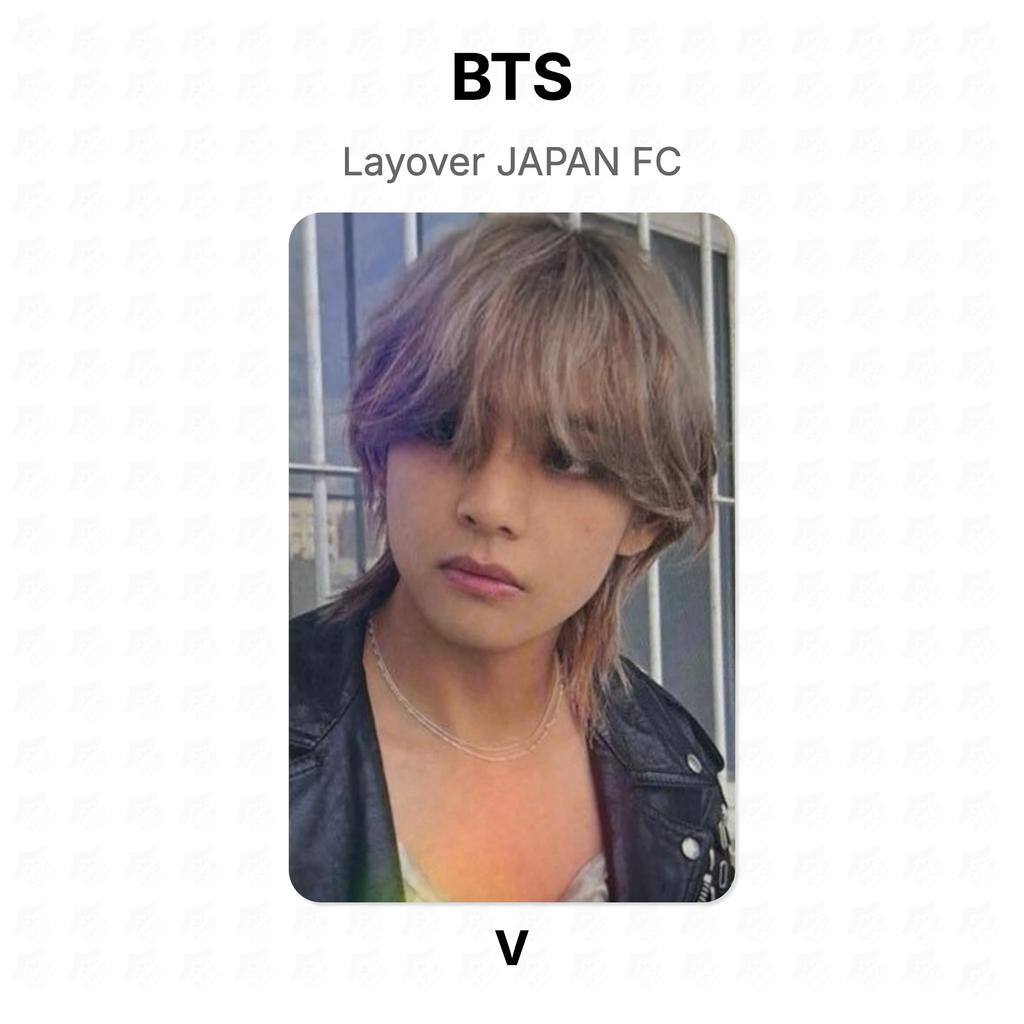 BTS Официальная фотокарточка FC Японии во время пересадки