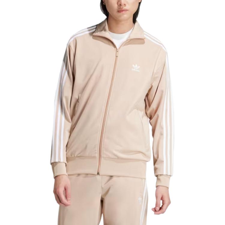 adidas Оригинальная классическая куртка Adicolor Firebird с вышитым логотипом и тремя полосками, свободная спортивная куртка в стиле ретро с воротником-стойкой и длинным рукавом, мужская куртка IY9888